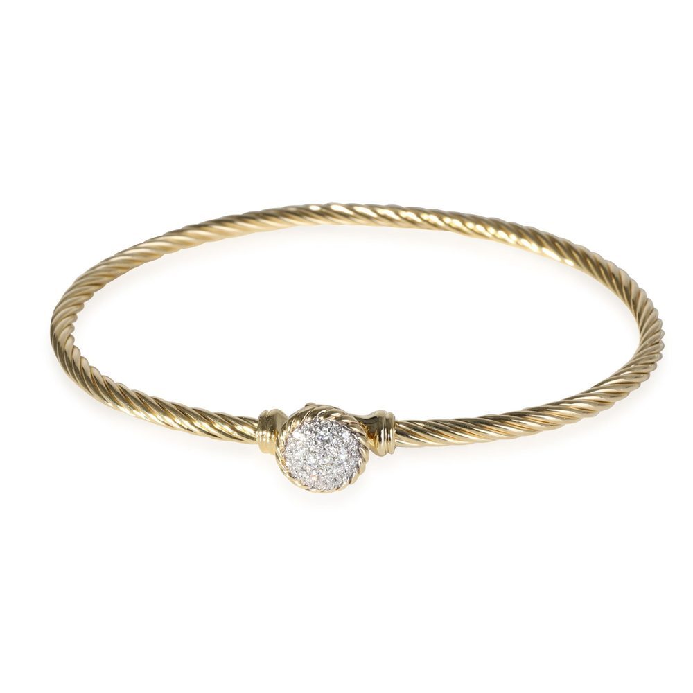 David Yurman Chatelaine Diamond Bracelet in 18k Yellow Gold 0.1 CTW